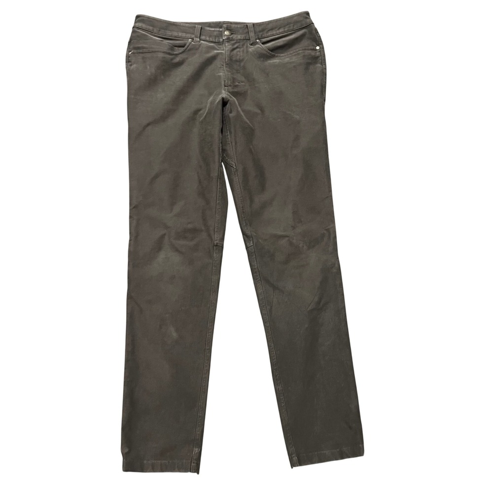 Lululemon ABC Pant‎ Skinny Utilitech Mens 33 Gray Canvas Stretch Chino Casual